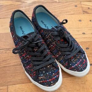 Anthropologie SeaVees Multicolor Tweed Sneakers